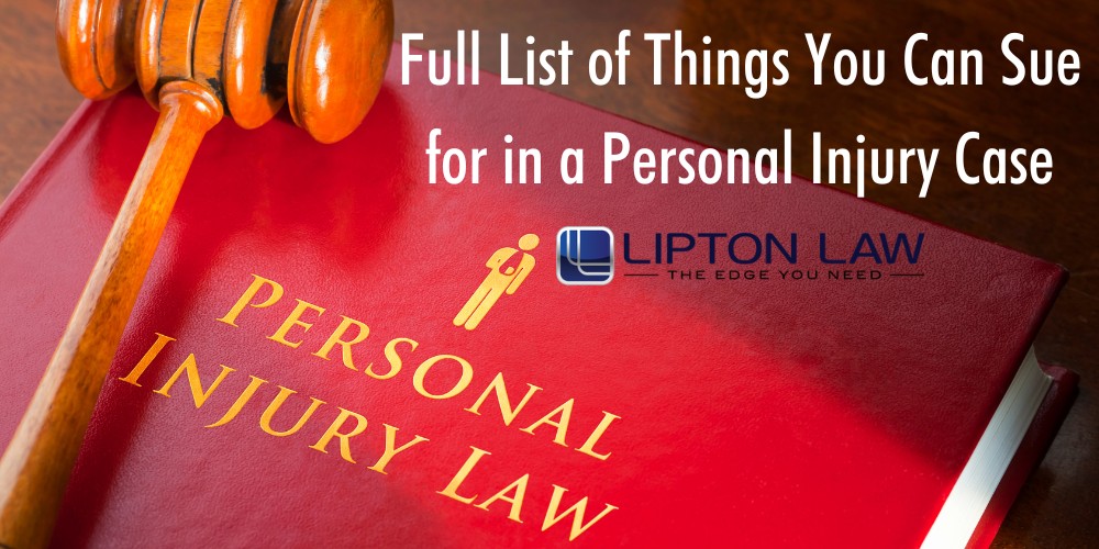 list of things you can sue for