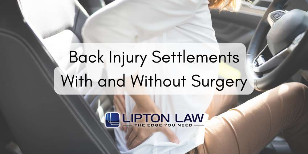 Back Injury Settlements With and Without Surgery