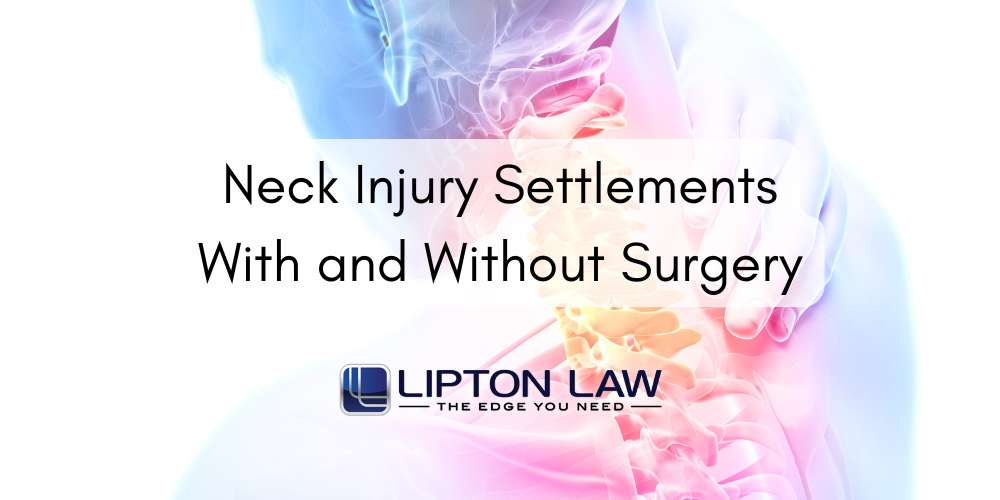 Neck Injury Settlements With and Without Surgery